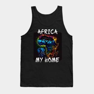 Africa, My Home 4 Tank Top